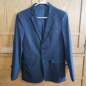 Calvin Klein Black Two-Button Sport Coat